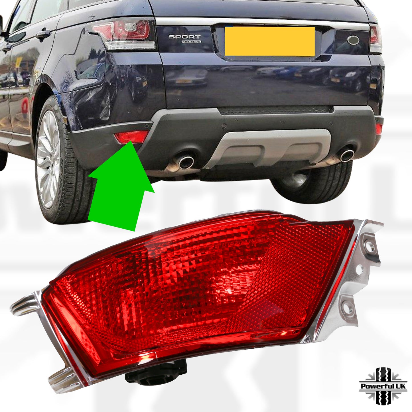 Aftermarket Rear Bumper Fog Light for Range Rover Sport L494 - LH