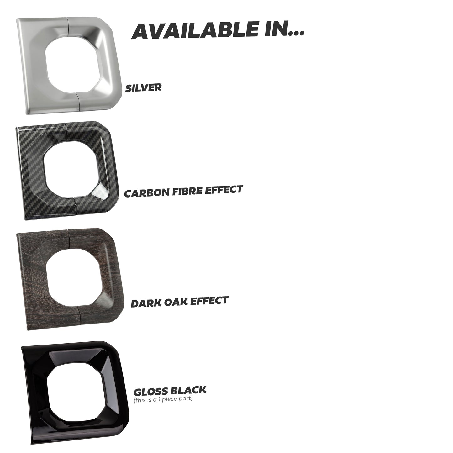 Gear Selector Surround Trim - Carbon Fibre - for Land Rover Defender L663