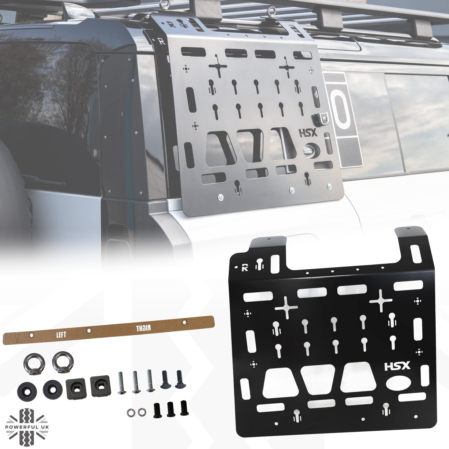 Molle Plate Kit - Mix Design - RH - for Land Rover Defender L663 (110 Model )