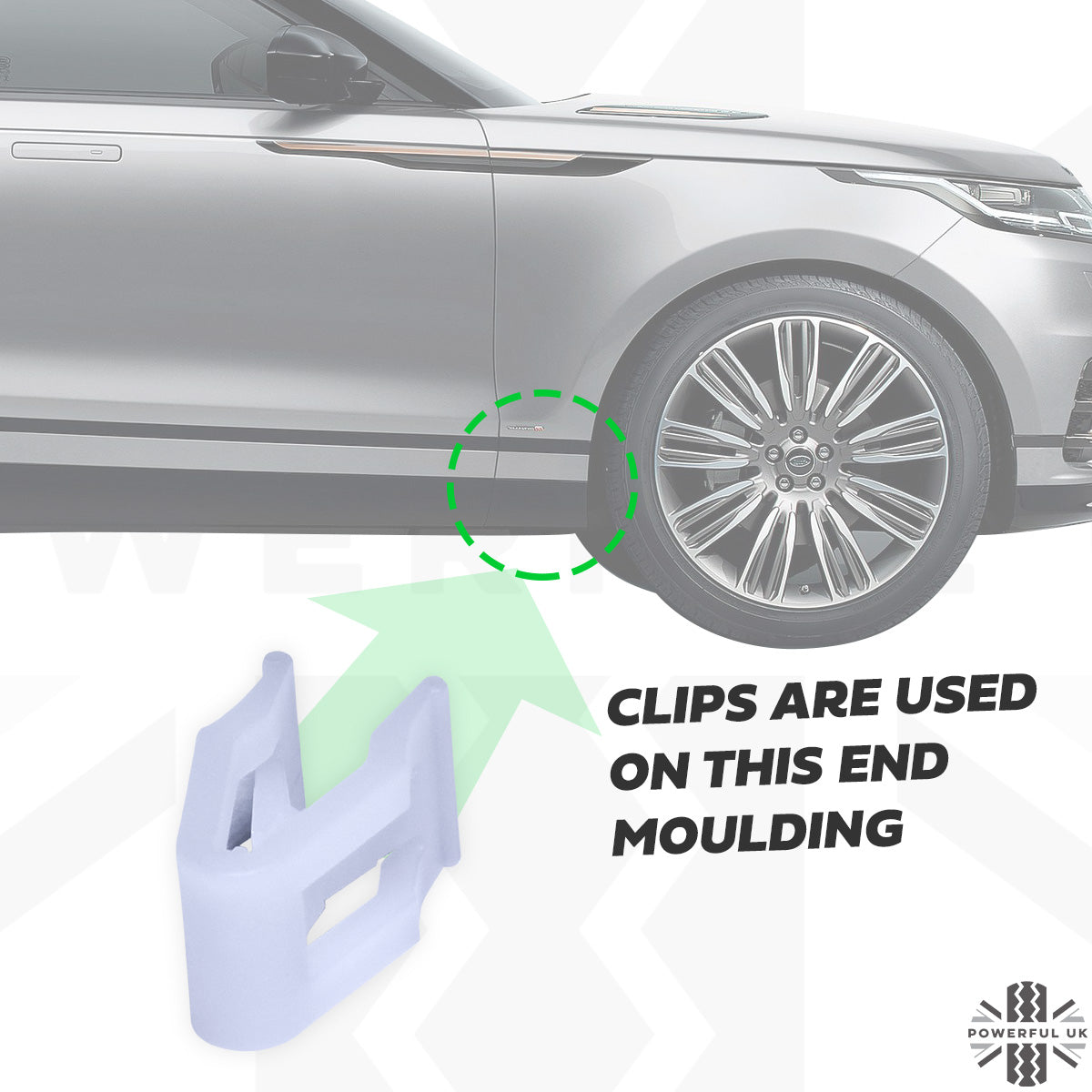 Exterior Trim Clips for Range Rover Velar - 5pc