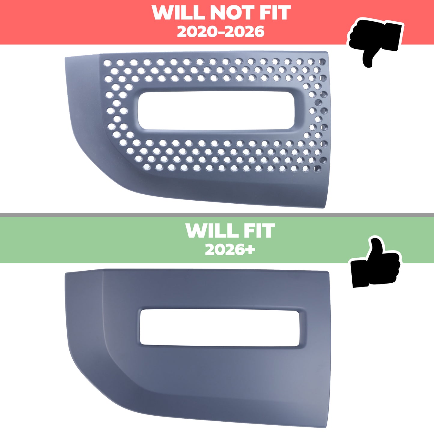 Fog Bezel Insert 'Fog & Cooling Holes' for Land Rover Defender L663 2026 - Genuine(Used)