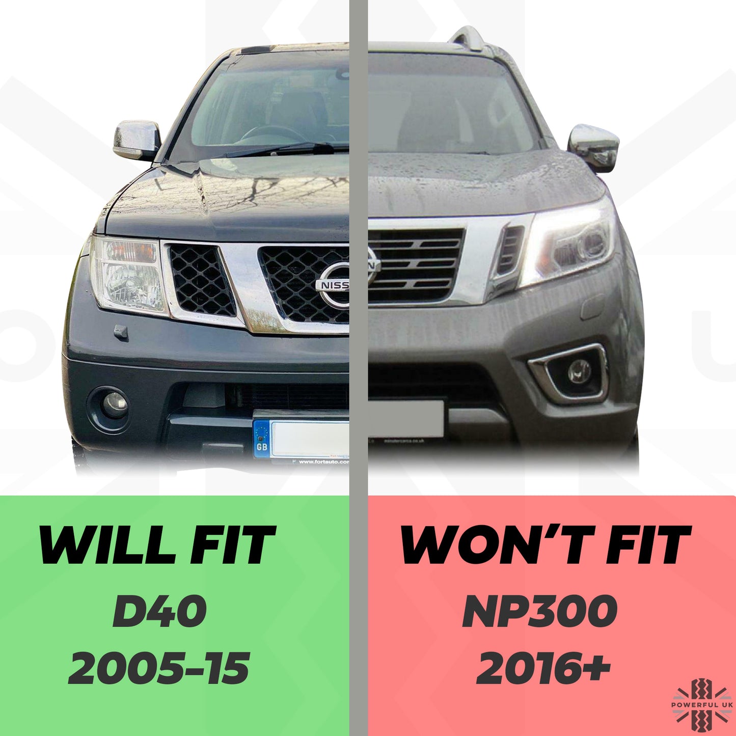 Fog Lamp Kit for Nissan Navara D40 (2005-15)