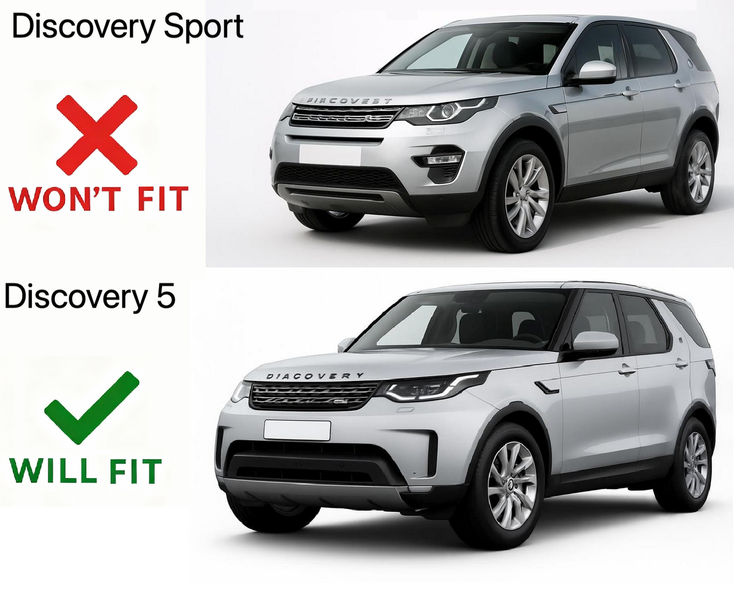 Front Lettering Template for Land Rover Discovery 5
