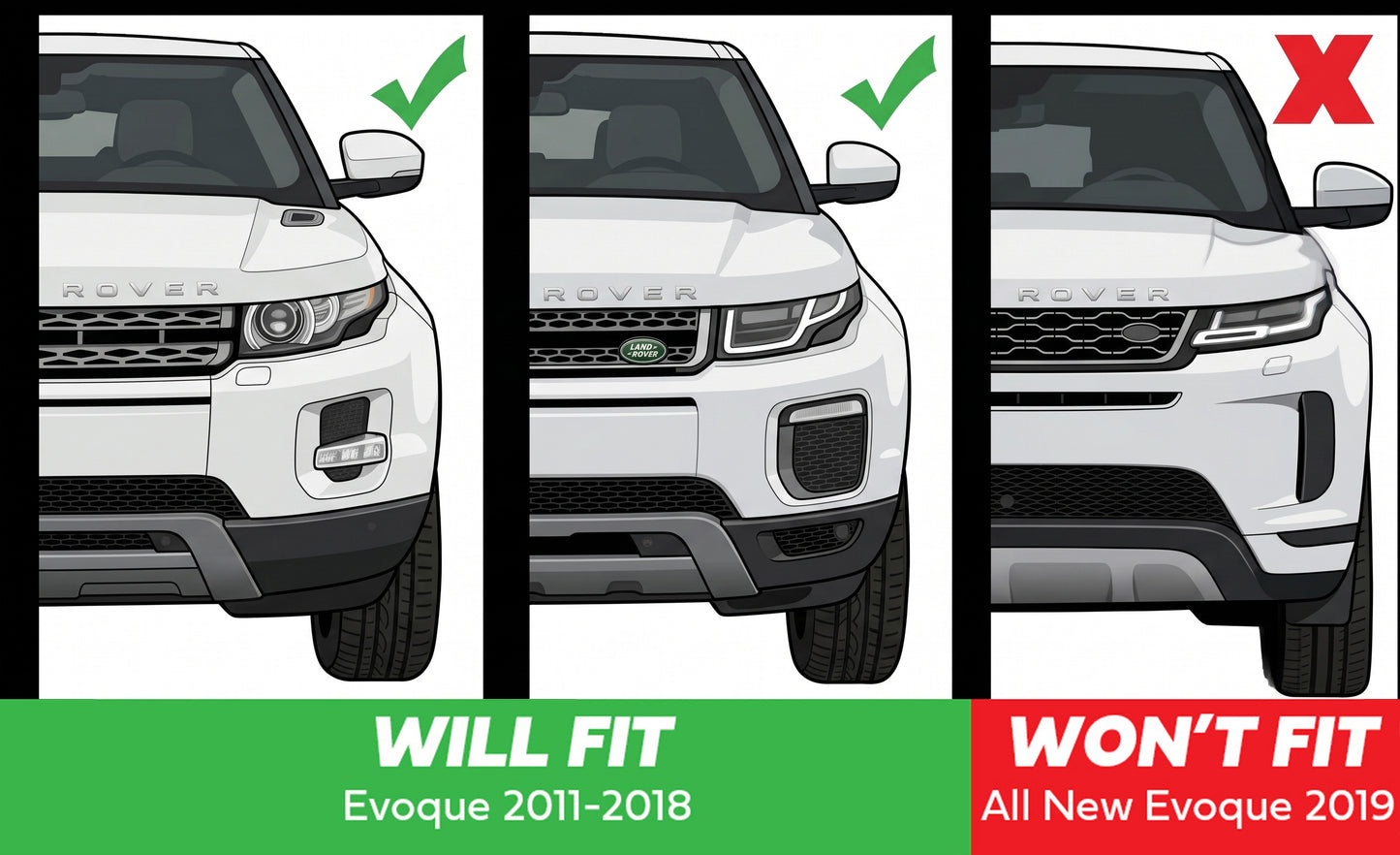 Headlight Base Mount for Range Rover Evoque (2011-18) - Left