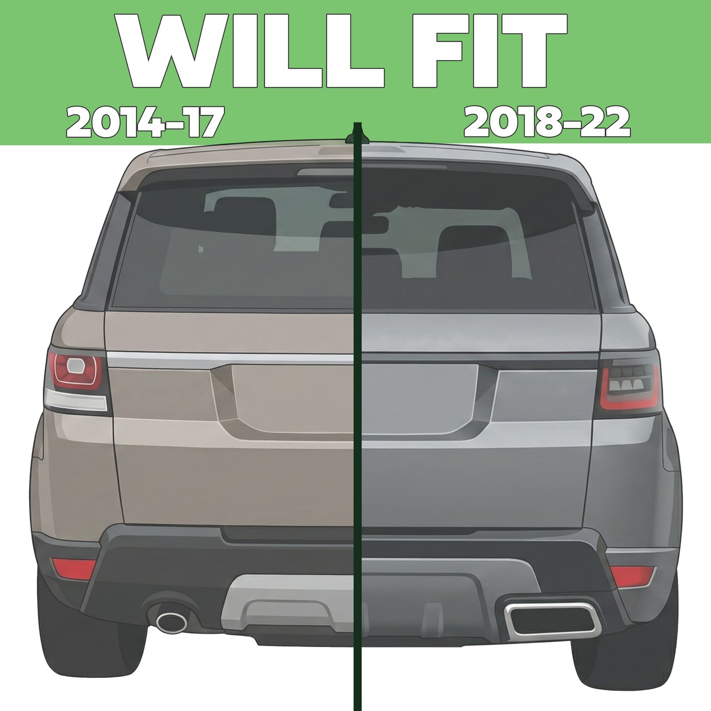 Aftermarket Rear Bumper Fog Light for Range Rover Sport L494 - LH