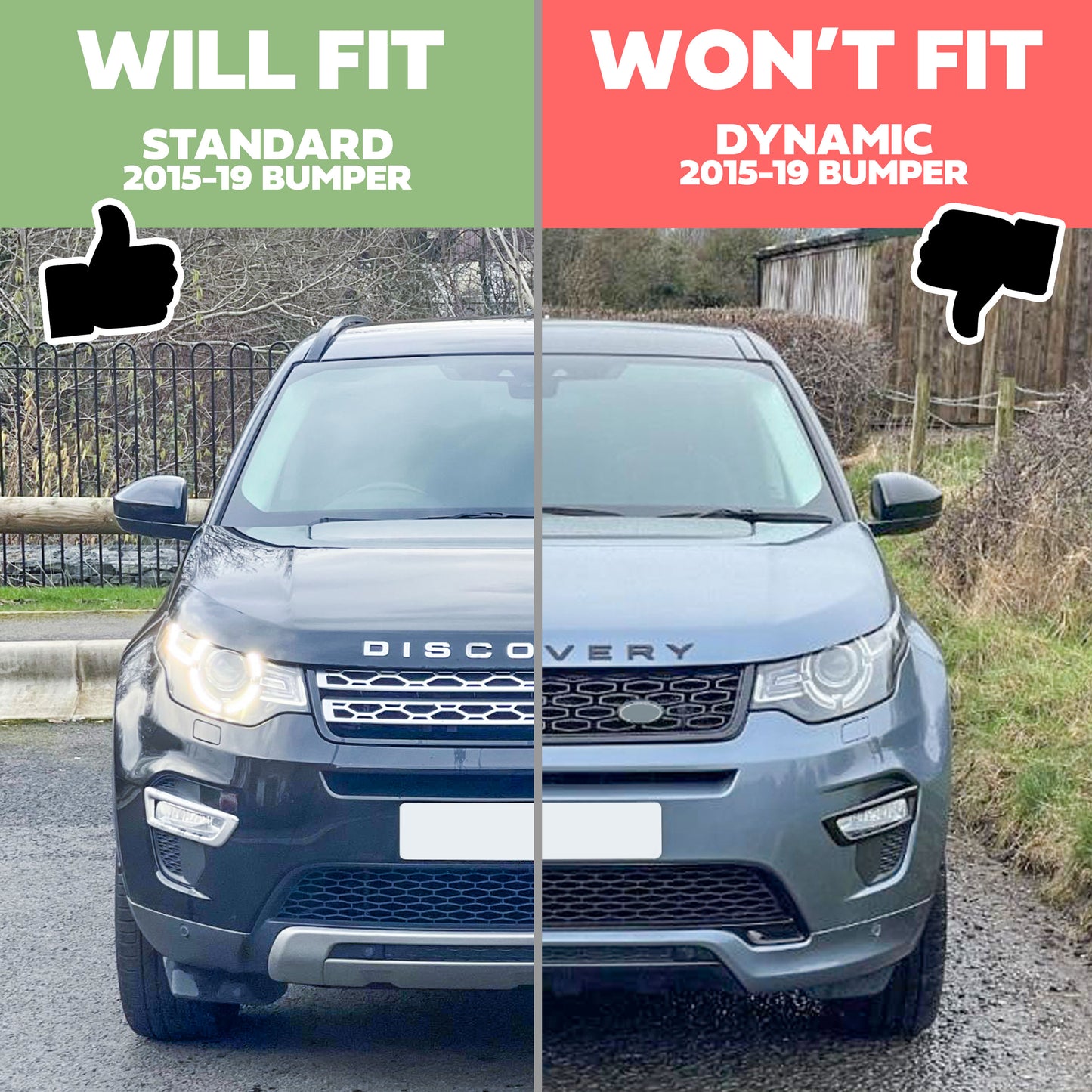 Front Tow Eye Cover for Land Rover Discovery Sport 2015-19 Standard Bumper - Anthracite