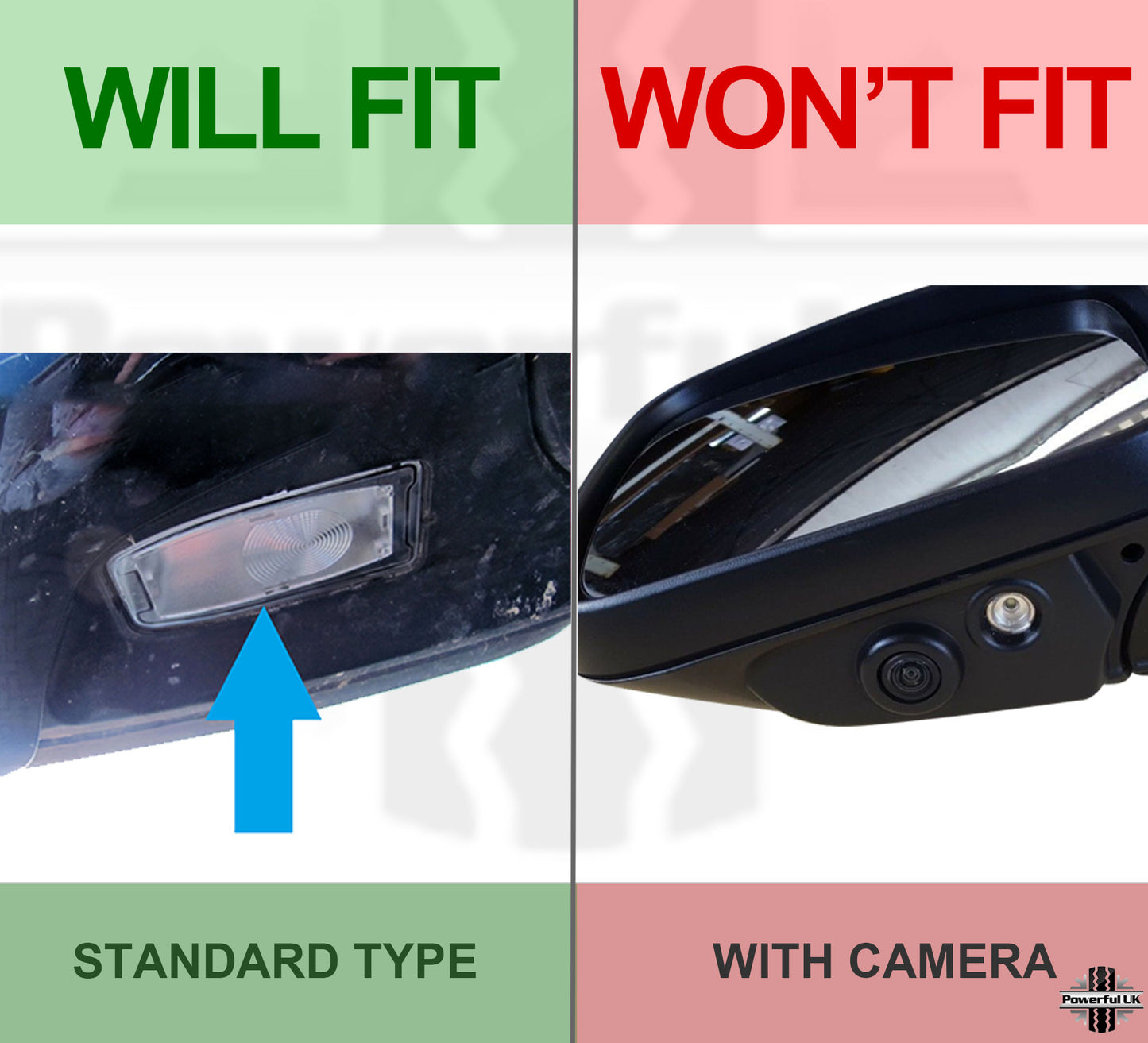 Wing Mirror puddle light BLUE LED bulb for Range Rover Sport L320