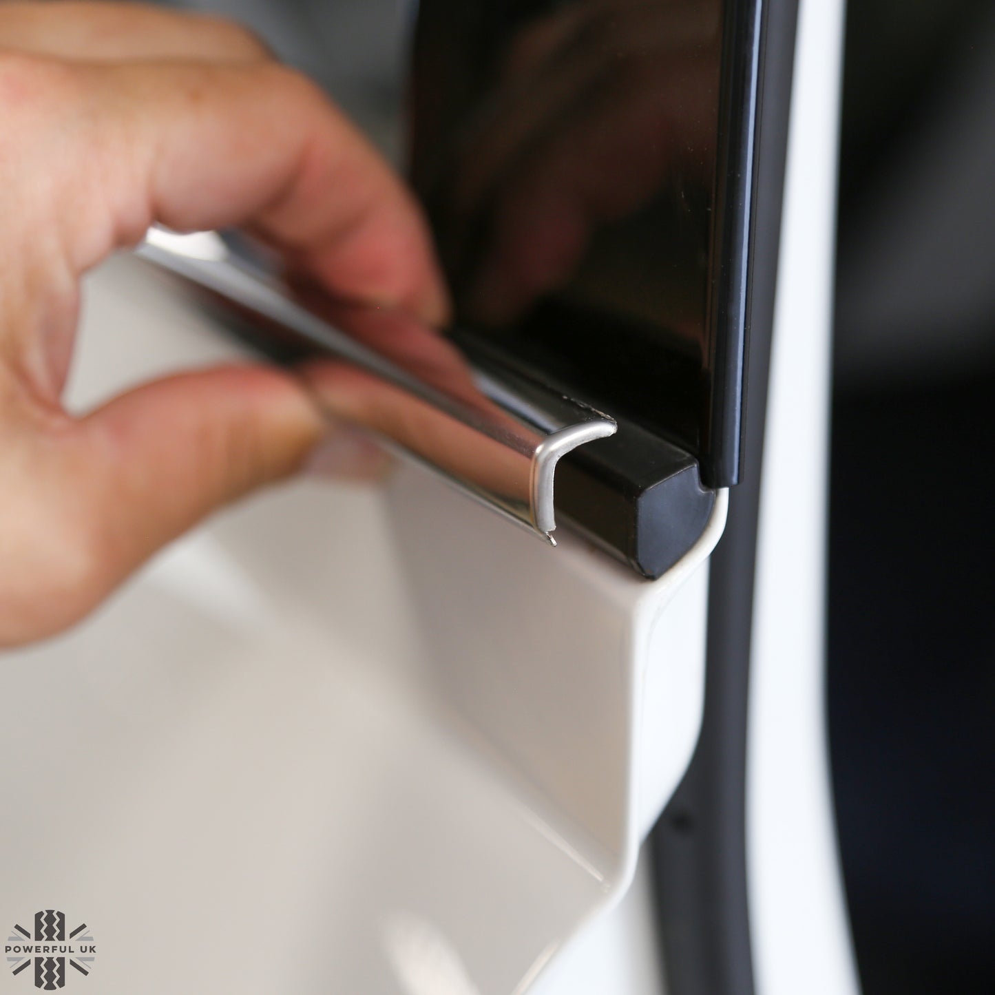 4pc Window Rubber Trim Set in Stainless Steel for Land Rover Defender L663 (110/130)