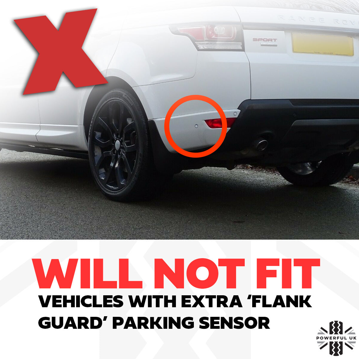 Genuine Rear Bumper Side Moulding 'R-Dynamic' for Range Rover Sport L494 (2014-17) - Right