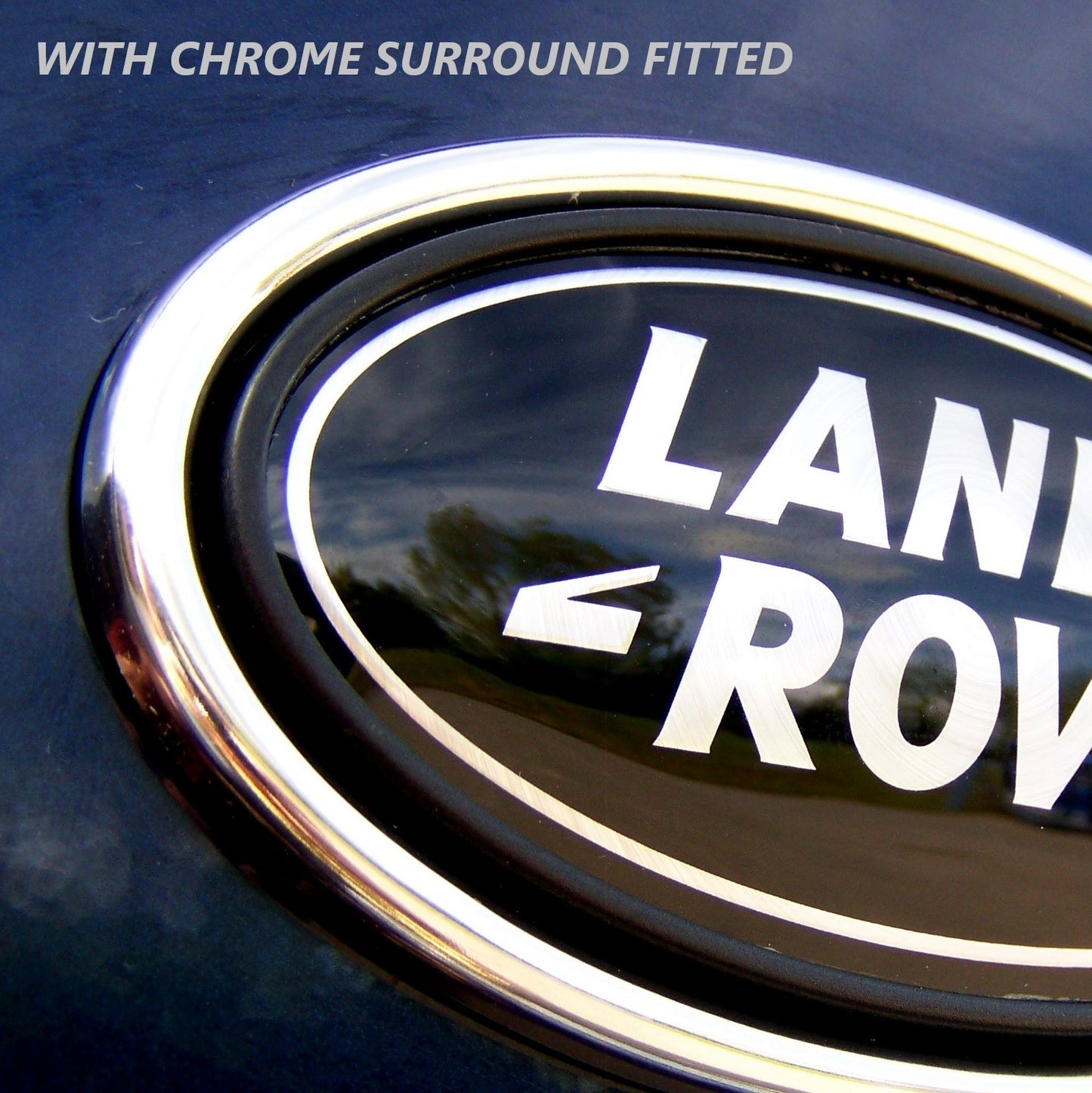 Rear Tailgate Chrome Badge Surround - for Range Rover P38