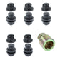 Locking Wheel Nut Kit for Land Rover Discovery 1 Alloy Wheels - Black