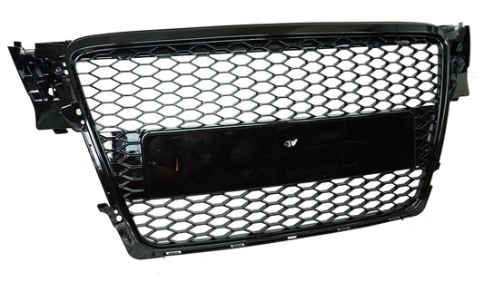 RS Style Front Grille - Black - for Audi A4 B8 (2007-12)