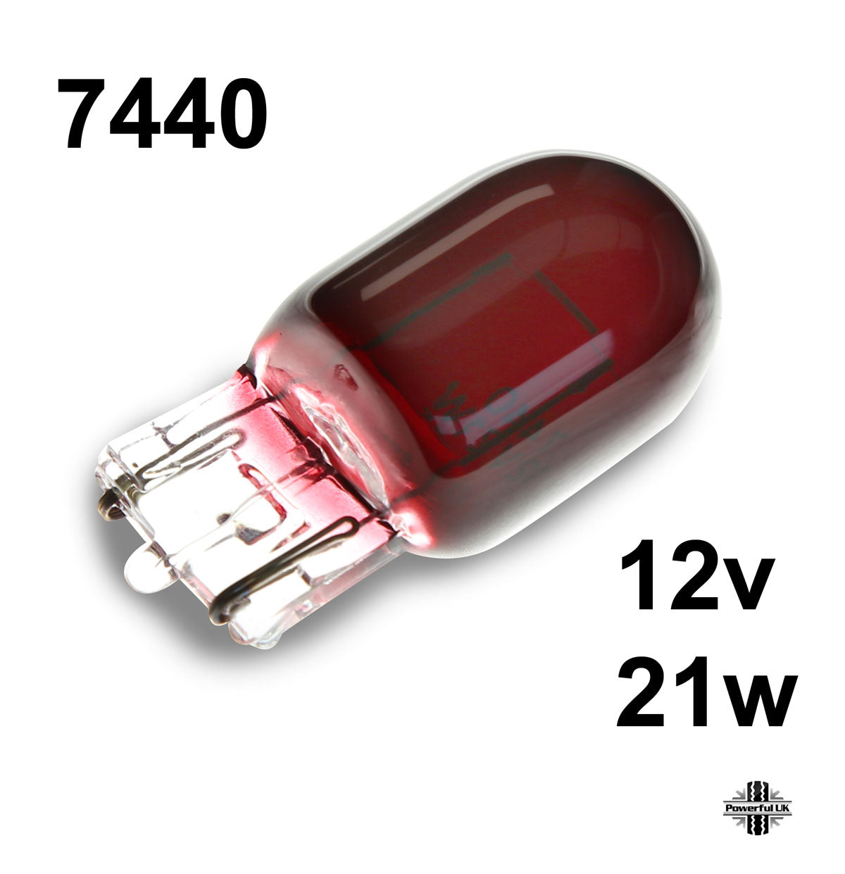 T20 7440 Bulb RED 12v 21W (Fog or Brake) – Powerful UK