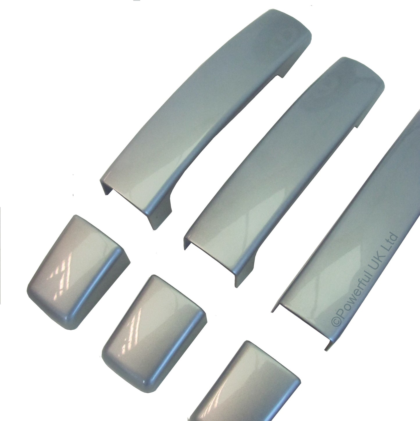 Door Handle Covers for Land Rover Discovery 3 fitted with 1 pc Handles  - Zermatt Silver