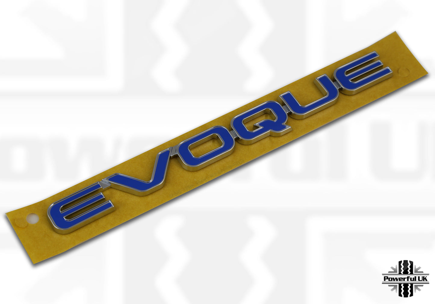 Rear Badge "Evoque" for Range Rover Evoque - Blue