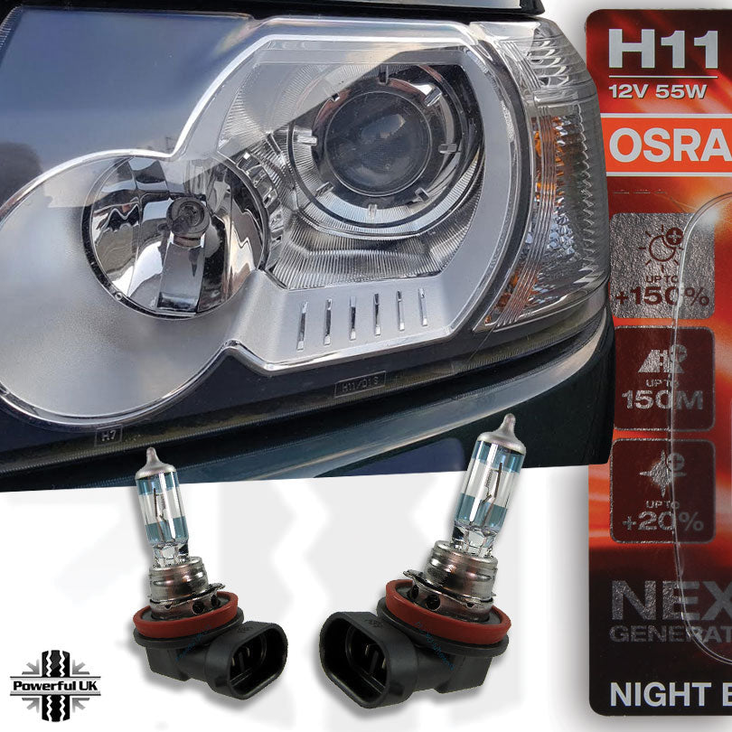 2x OSRAM H11 Night Breaker Laser headlight light bulb upgrade Freeland –  Powerful UK