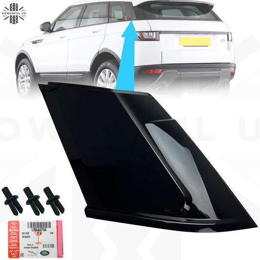 Genuine Black Left D/E Pillar Trim with moulding for Range Rover Evoque (5 Door)