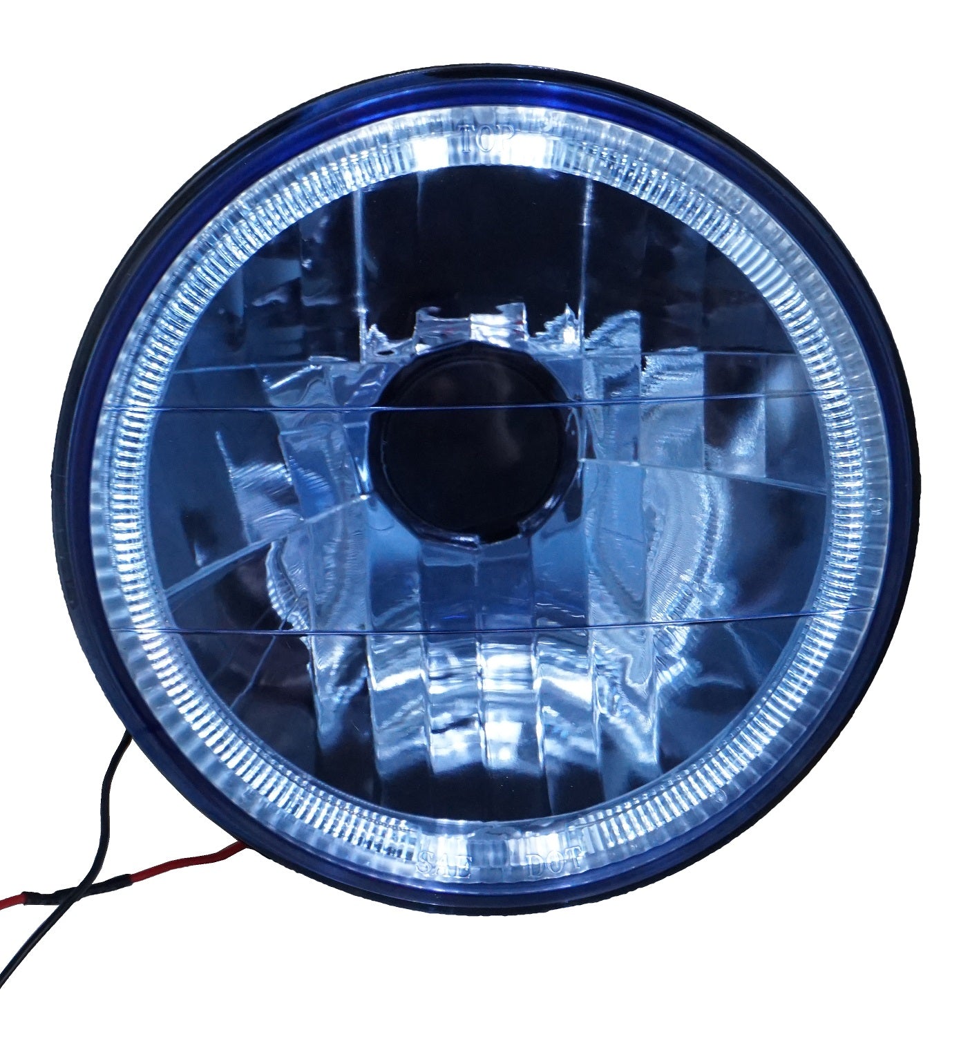 Headlight Upgrade - Angel Eye - RHD - Blue for Land Rover Defender