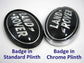 Black & Silver Badge on Chrome Plinth for Range Rover Sport L320