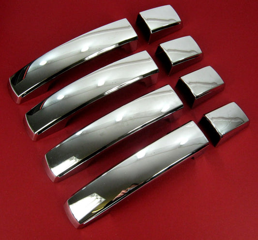 Door Handle covers for Land Rover Discovery 3 fitted with 2 pc Handle - Value Range - Chrome