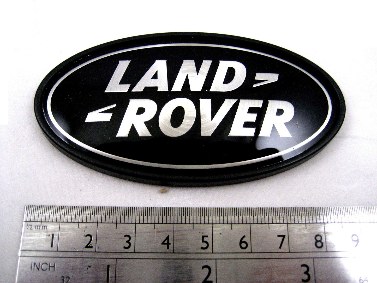 Genuine Rear Tailgate Badge - Black & Silver - for Land Rover Discovery 1 & 2