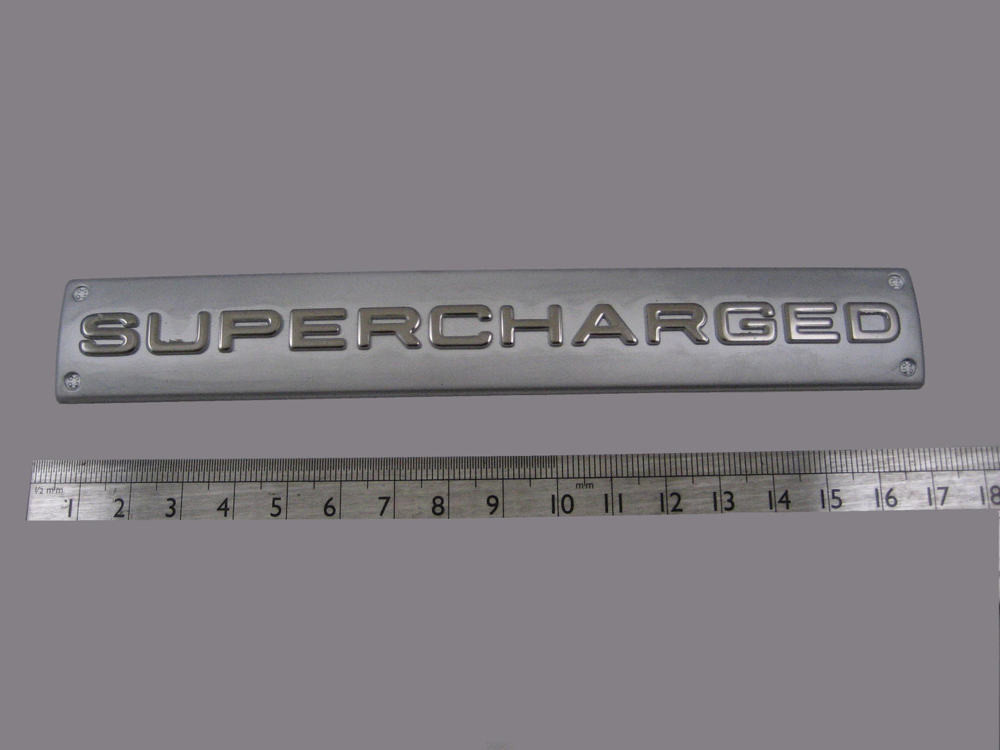 SUPERCHARGED Badge - Silver ( Genuine ) for Range Rover L322