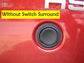 Tailgate Push Switch Surround (Outer Ring)- Polished Stainless for Range Rover Sport