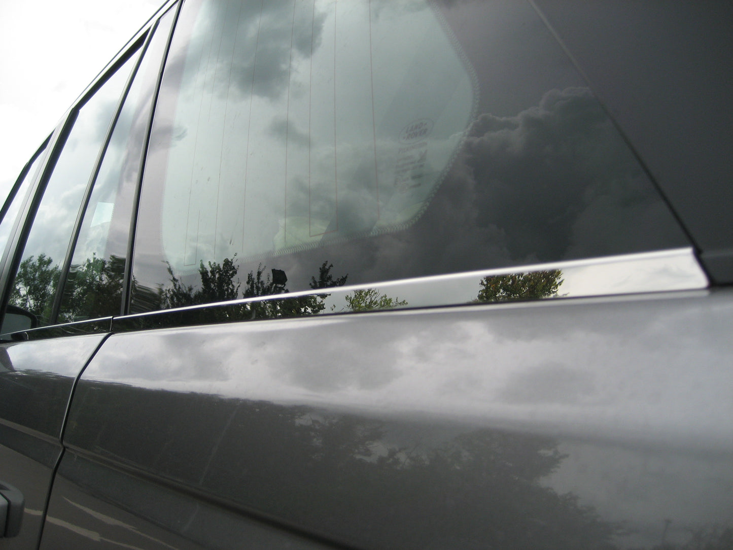 Polished Stainless Steel Chrome Window Rubber Finisher Trims for Range Rover Sport L320