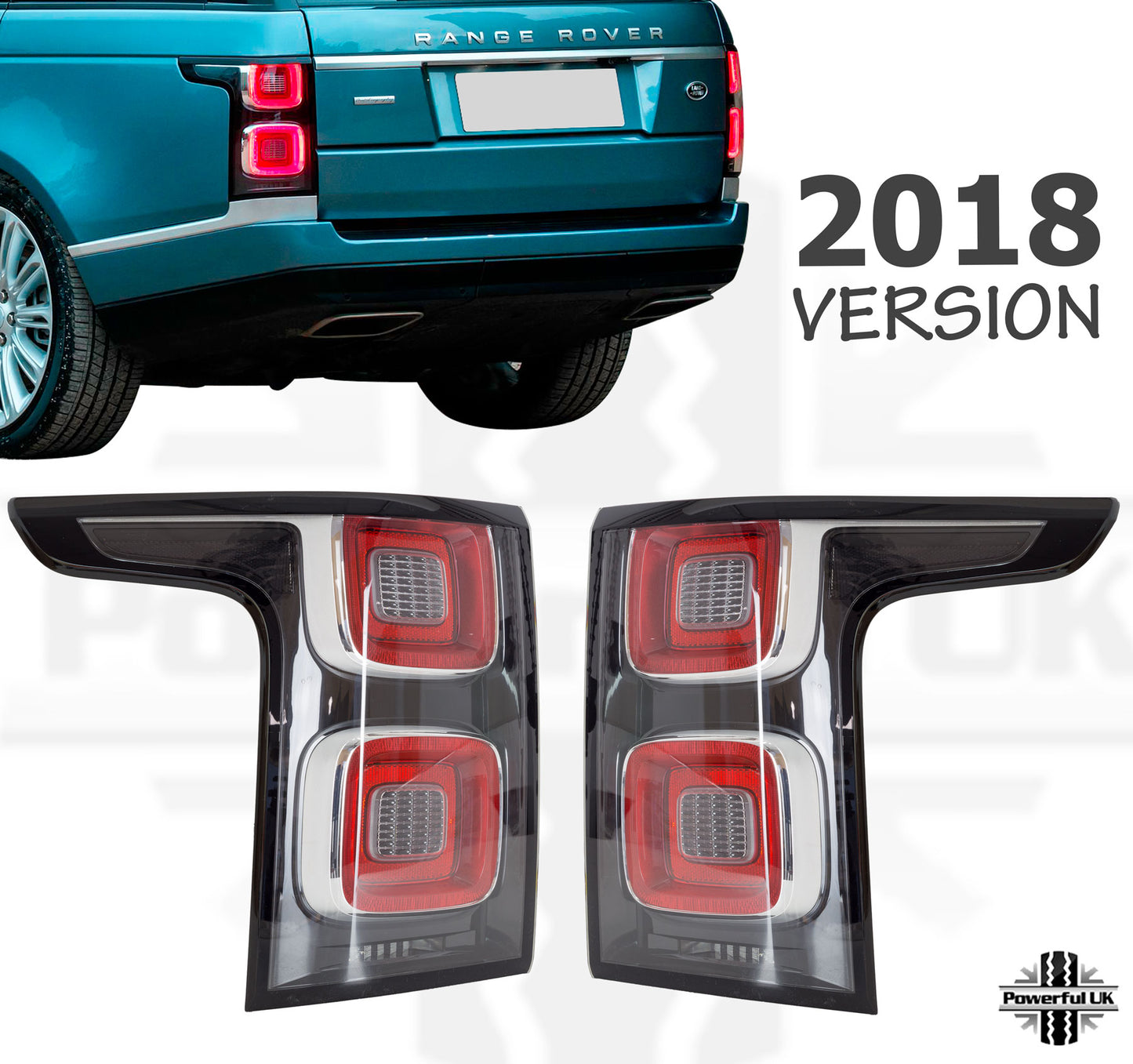 2018 Facelift Rear Light Conversion (re-wired for early cars) for Range Rover L405