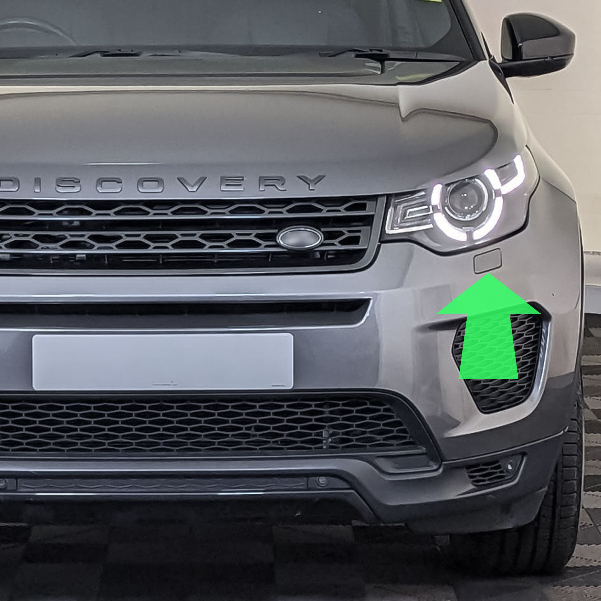 Headlight Washer Cover for Land Rover Discovery Sport 2015-19 with Power Wash - Left