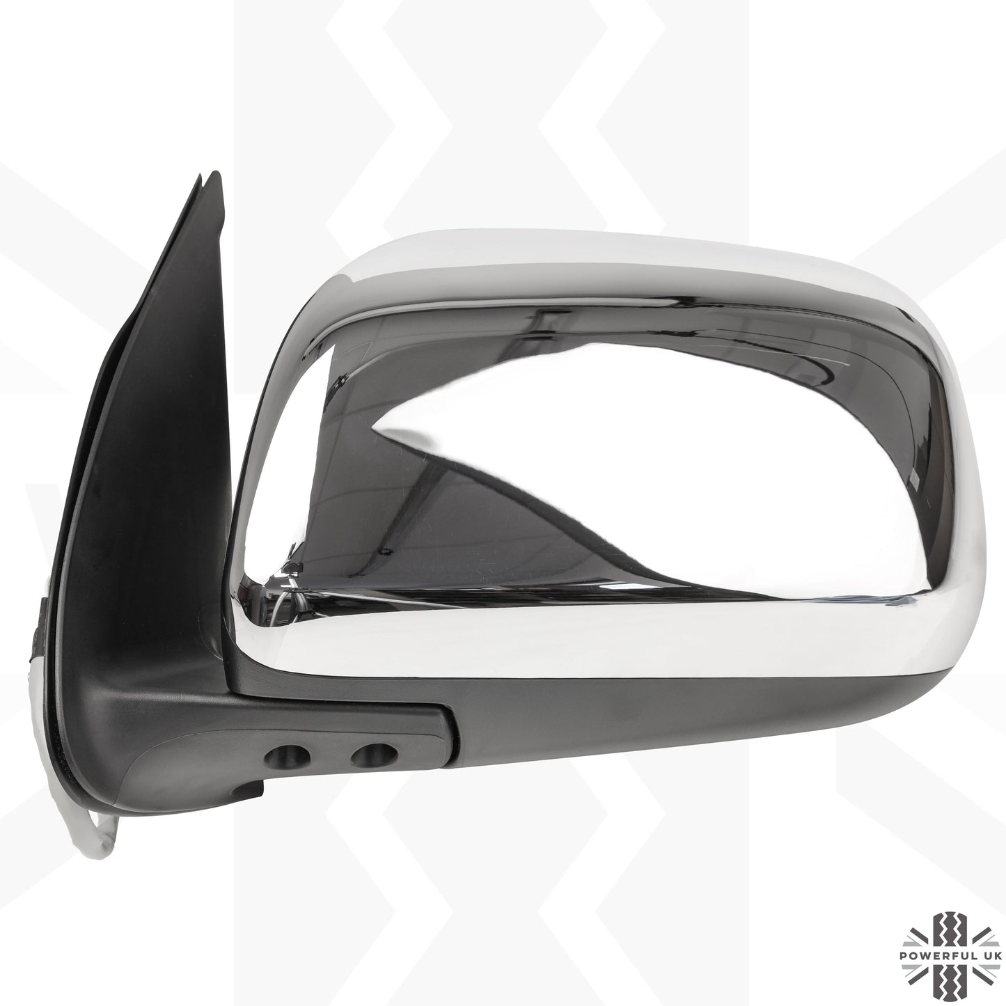 Wing Mirror Assembly - Chrome - LH - for Toyota Hilux Mk6 (WITH power fold)