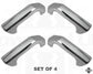 Interior Door Pull Set (4pc) - Chrome - for Land Rover Discovery 3