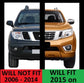 Slatted Front Grille for Nissan Navara NP300 - with LEDs