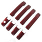Door Handles Covers (8pc) for Range Rover P38 - Rioja Red