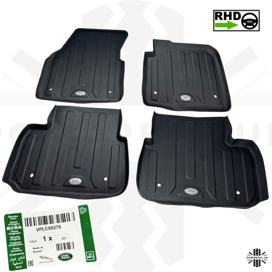 Rubber Floor Mat Set (Genuine) - RHD - for Land Rover Discovery Sport (2014-18)