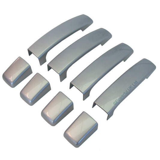Door Handle Covers for Range Rover Sport L320 fitted with 1 pc Handles  - Zambezi Silver