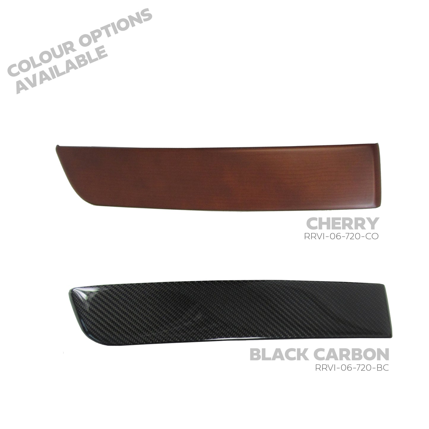 Door Card Inserts (4pc) for Range Rover L322 2006-12 - Black Carbon