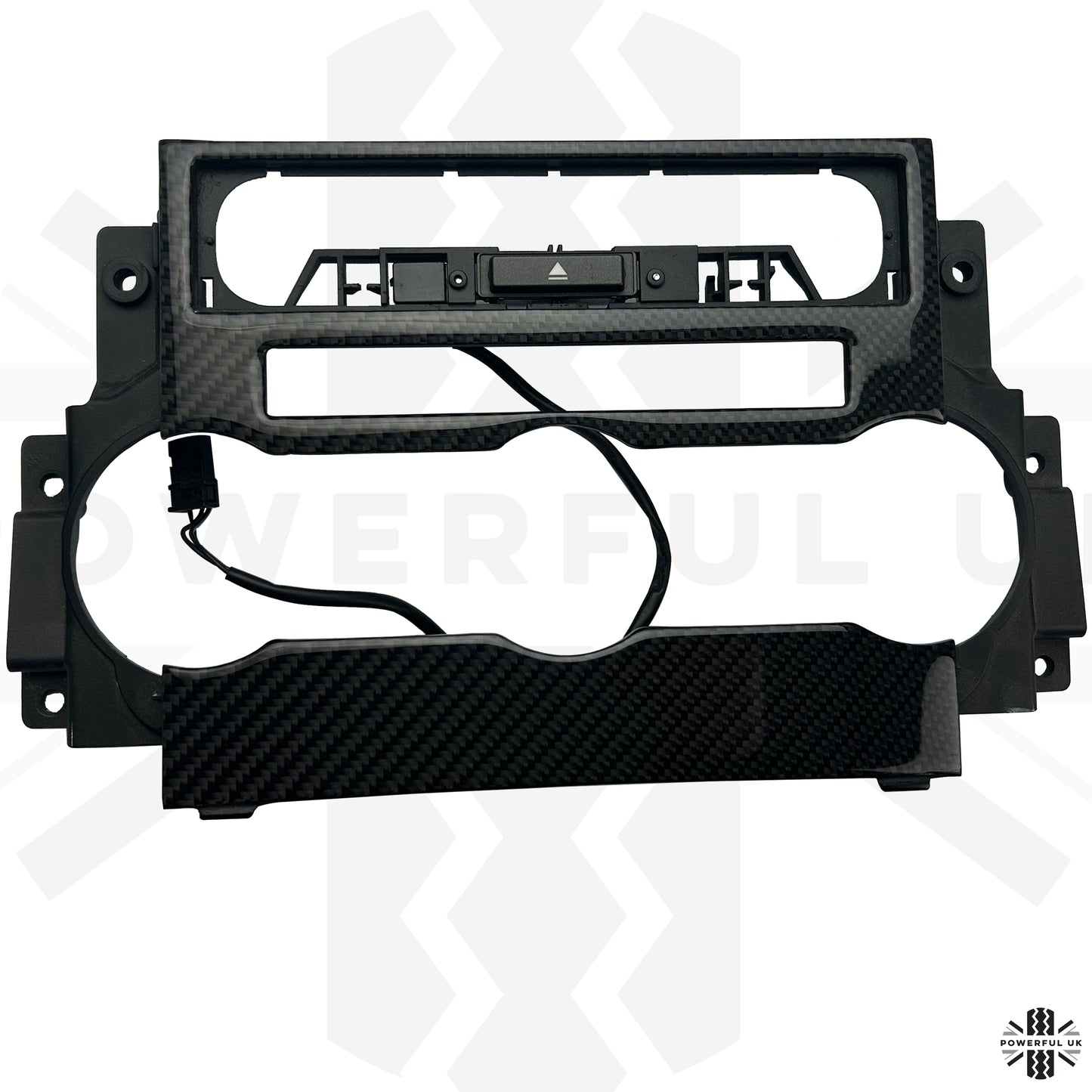 Centre Console Dash Heater Fascia Panel in Carbon Fibre for Range Rover Sport - Late Type