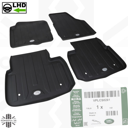 Rubber Floor Mat Set (genuine) - LHD - for Land Rover Discovery Sport (2014-18)