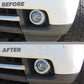 2x Foglight Bezel Covers for Range Rover L322 2010 - Chrome
