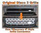 Front Grille for Land Rover Discovery 3 - Disco 4 look Grey / Silver