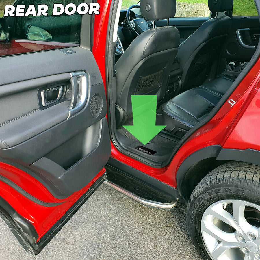 Door Scuff Plate Insert Set for Land Rover Discovery Sport (2015-20) - Black