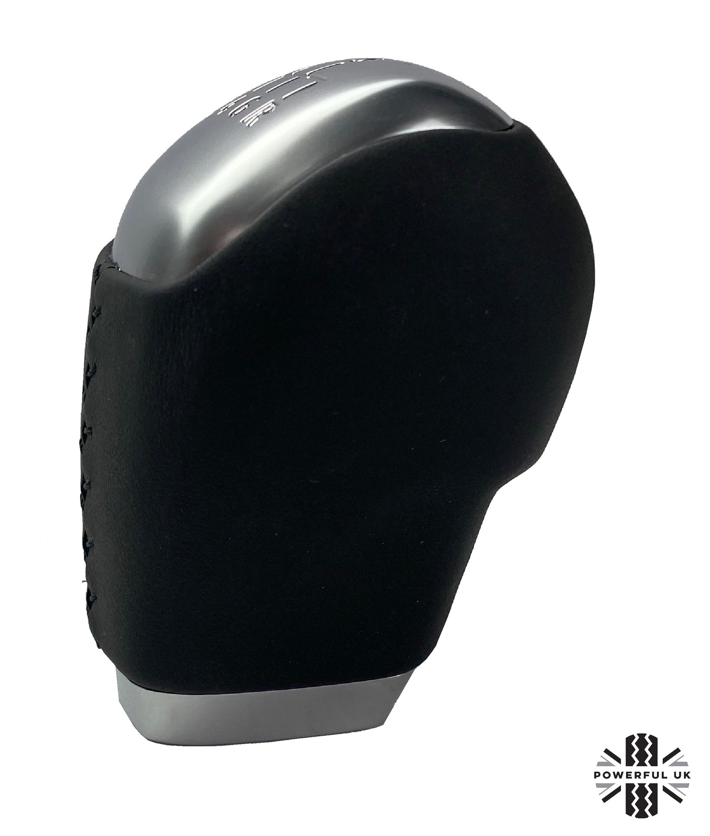 Smooth Black Leather Gear Knob for Range Rover Evoque with Manual 6 Speed