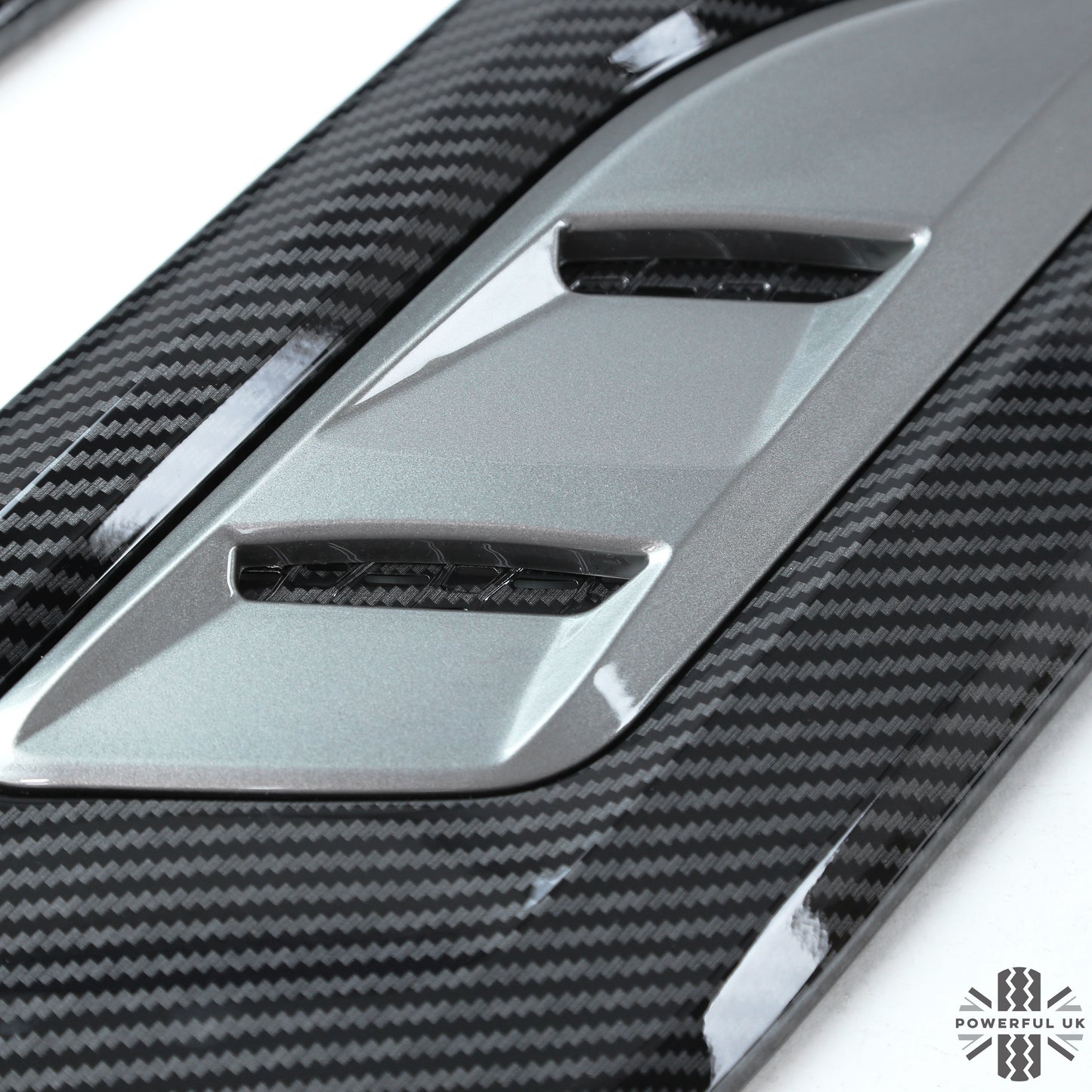 Bonnet Vents for Land Rover Discovery 3/4 - Carbon & Grey