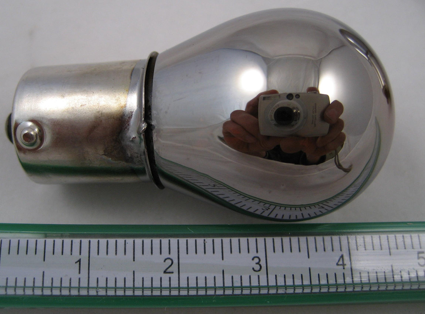 BA15s CHROMED AMBER Indicator Bulb 12v 21W (Opposite Pins)