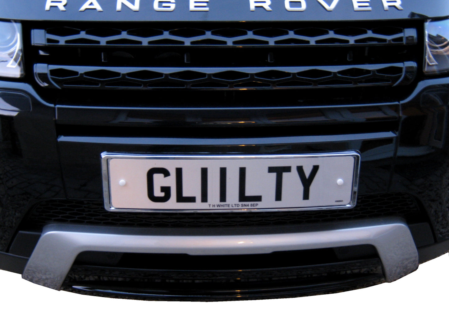 Front Number Plate Plinth - Chrome - for Range Rover Evoque