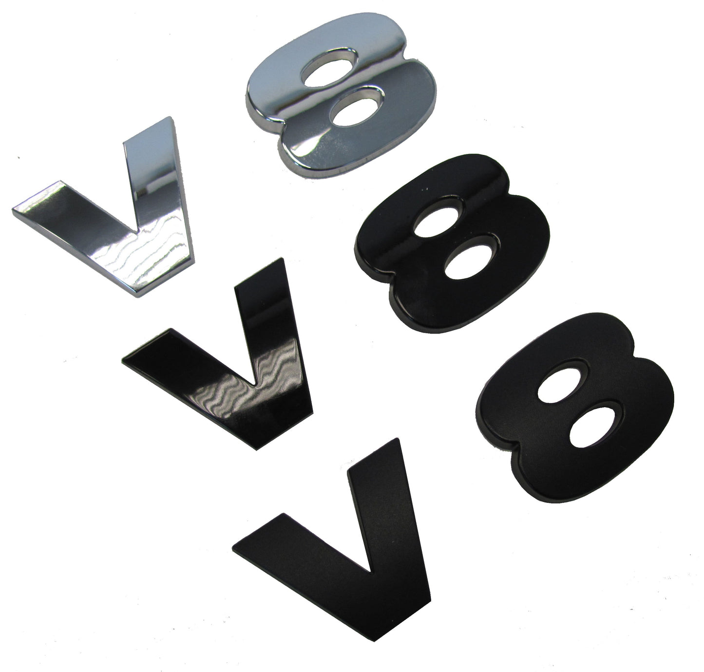 "V8" Lettering - Gloss Black - for Range Rover P38