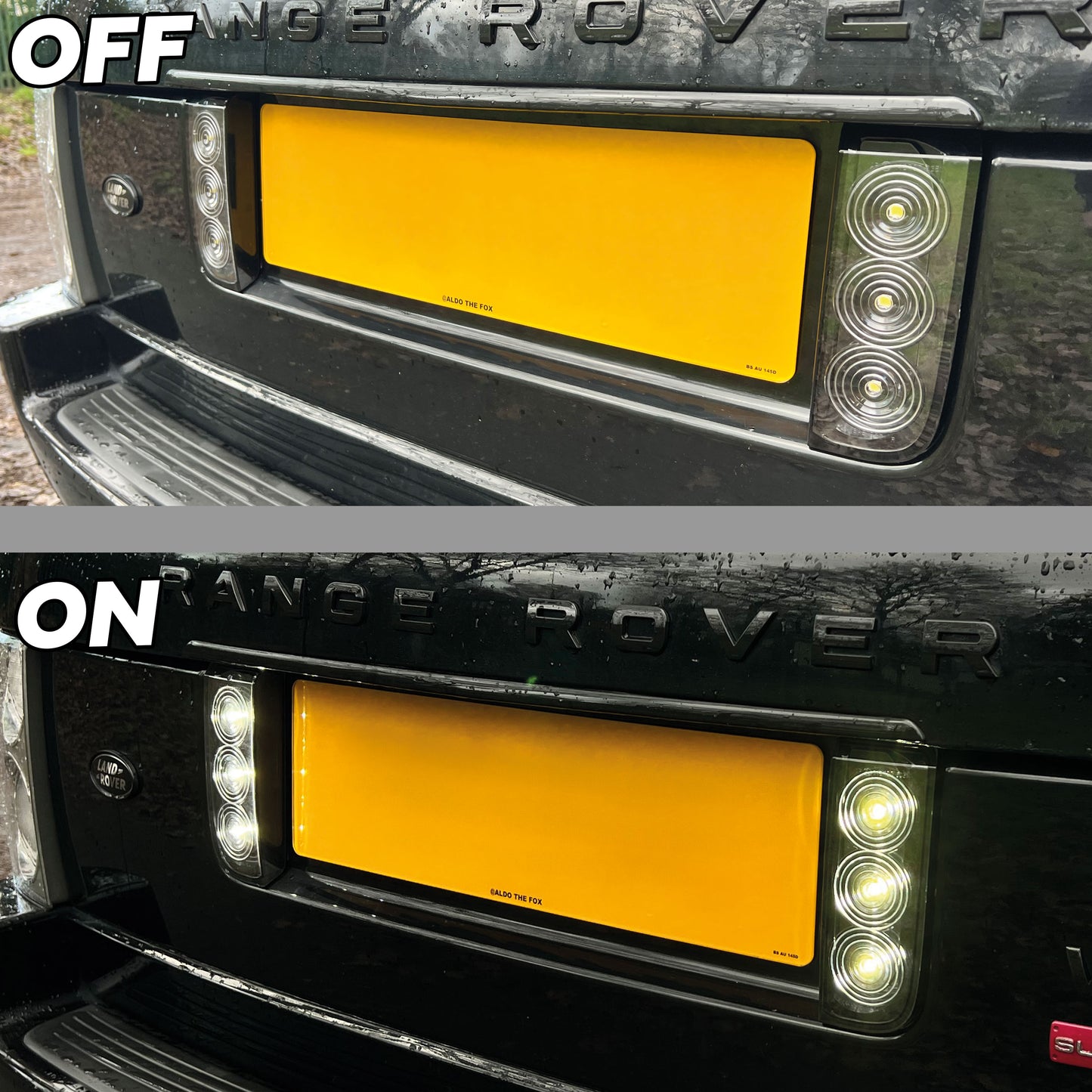 LED Reverse Light Assemblies (Pair) for Range Rover L322 - Clear Lens