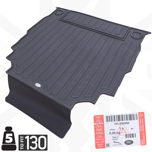 Rubber Boot Mat (genuine) for Land Rover Defender L663 (130 models - LESS 3rd row seating)