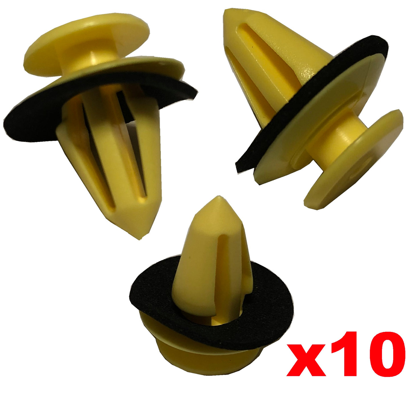 Windscreen A Pillar Yellow Clips x 10 for Land Rover Discovery 3 & 4